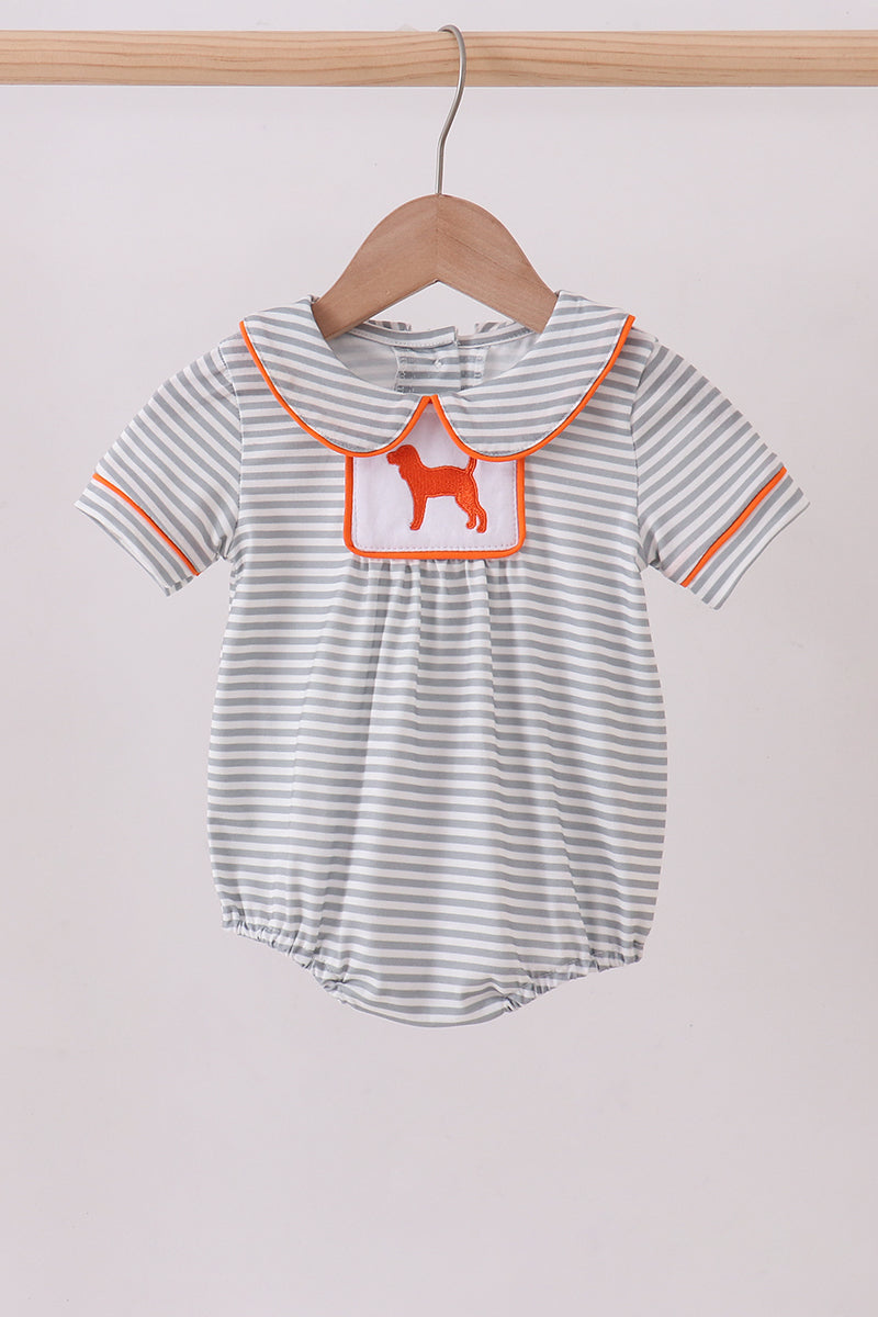 Orange Tennessee embroidery stripe bubble - ARIA KIDS