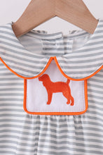 Orange Tennessee embroidery stripe bubble - ARIA KIDS