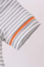 Orange Tennessee embroidery stripe bubble - ARIA KIDS