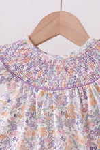 Purple Floral Smocked Bloomer Set - ARIA KIDS