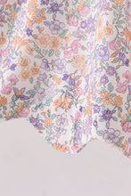 Purple Floral Smocked Dress