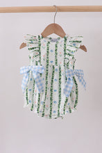 Green Floral Ruffle Bubble