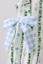 Green Floral Ruffle Bubble