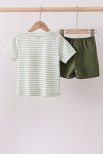 Green Duck Embroidered Shorts Set