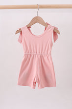 Pink character embroidery jumpsuit - ARIA KIDS