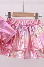 Pepper Pink sequin bow skort set - ARIA KIDS