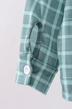 Duck embroidery button down plaid shirt - ARIA KIDS