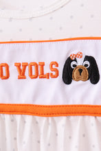 Tennessee go vols embroidery ruffle shorts set - ARIA KIDS
