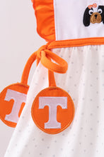 Tennessee go vols embroidery ruffle shorts set - ARIA KIDS