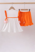 Tennessee go vols embroidery ruffle shorts set - ARIA KIDS