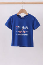 Blue 250 Years flag family top - ARIA KIDS