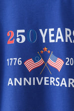 Blue 250 Years flag family top - ARIA KIDS