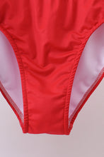 Red floral print 2pc swimsuit - ARIA KIDS