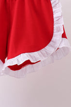 White smocked jacquard ruffle shorts set - ARIA KIDS