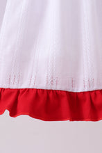 White smocked jacquard ruffle dress - ARIA KIDS