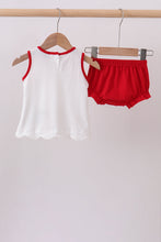 Red star applique ruffle bloomer set - ARIA KIDS