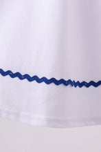 White flag smocked ruffle dress - ARIA KIDS