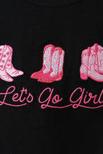 Black let's go girl boots leopard bloomer set - ARIA KIDS