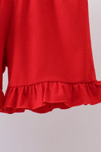 Blue bow smocked ruffle shorts set - ARIA KIDS