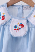 Blue jacquard embroidery bubble - ARIA KIDS