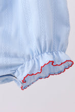 Blue jacquard embroidery bubble - ARIA KIDS