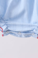 Blue jacquard embroidery bubble - ARIA KIDS