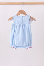 Blue jacquard embroidery bubble - ARIA KIDS