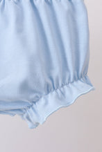 Blue rose smocked bloomer set - ARIA KIDS