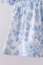 Blue rose smocked bloomer set - ARIA KIDS