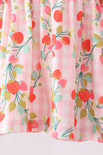 Pink strawberry smocked bloomer set - ARIA KIDS