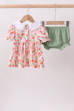 Pink strawberry smocked bloomer set - ARIA KIDS