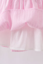 Pink bow smocked ruffle dress - ARIA KIDS