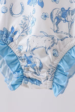 Blue farm print rashguard - ARIA KIDS
