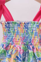 Tropical floral smocked bloomer set - ARIA KIDS