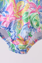 Tropical floral print swimsuit - ARIA KIDS