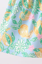 Green lemon smocked bow bloomer set - ARIA KIDS