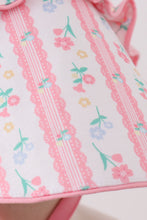 Blush floral ruffle bow bonnet - ARIA KIDS