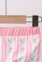 Blush floral print bow 2pc swimsuit - ARIA KIDS