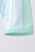 Blue stripe one-piece swimsuit - ARIA KIDS