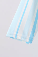 Blue stripe one-piece swimsuit - ARIA KIDS