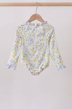 Floral mermaid applique rashguard - ARIA KIDS