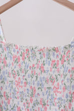 Pink floral smocked mom dress - ARIA KIDS