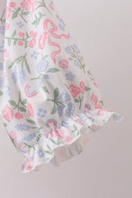 Pink floral smocked mom dress - ARIA KIDS
