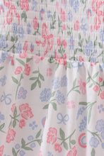 Pink floral smocked mom dress - ARIA KIDS