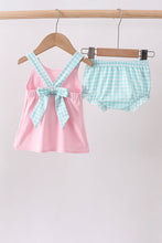 Pink sailboat embroidery bloomer set - ARIA KIDS