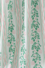 Green floral stripe dress (length 41.33in) - ARIA KIDS