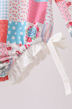 Pink floral patchwork ruffle rashguard - ARIA KIDS