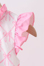 Pink bow ruffle one-piece swimsuit - ARIA KIDS