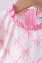 Pink bow ruffle 2pc swimsuit - ARIA KIDS