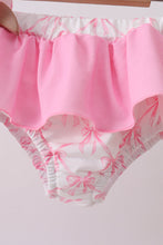 Pink bow ruffle 2pc swimsuit - ARIA KIDS